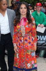 SALMA HAYEK Arrives at The Daily Show with Trevor Noah in New York 06/08/2017