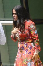 SALMA HAYEK Arrives at The Daily Show with Trevor Noah in New York 06/08/2017
