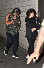 SELENA GOMEZ and The Weekd Night Out at The Grove in Los Angeles 06/15/2017