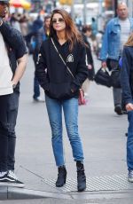 SELENA GOMEZ Out on Times Square in New York 06/04/2017