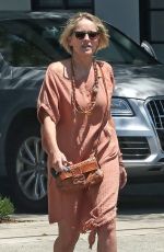 SHARON STONE Out and About in Beverly Hills 06/28/2017