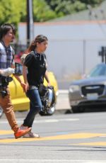 SOKO on the Set of a Photoshoot in West Hollywood 06/27/2017