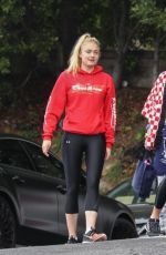SOPHIE TURNER and Joe Jonas Arrives at a Gym in Los Angeles 06/06/2017