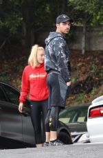 SOPHIE TURNER and Joe Jonas Arrives at a Gym in Los Angeles 06/06/2017