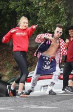 SOPHIE TURNER and Joe Jonas Arrives at a Gym in Los Angeles 06/06/2017