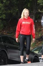 SOPHIE TURNER and Joe Jonas Arrives at a Gym in Los Angeles 06/06/2017