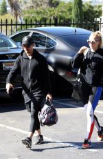 SOPHIE TURNER and Joe Jonas Arrives at a Gym in Los Angeles 06/12/2017