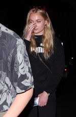 SOPHIE TURNER and Joe Jonas Night Out in West Hollywood 06/12/2017