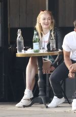 SOPHIE TURNER and Joe Jonas Out for Dinner in Santa Monica 06/11/2017