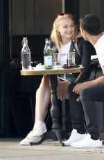 SOPHIE TURNER and Joe Jonas Out for Dinner in Santa Monica 06/11/2017