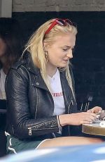 SOPHIE TURNER and Joe Jonas Out for Dinner in Santa Monica 06/11/2017