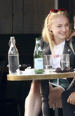 SOPHIE TURNER and Joe Jonas Out for Dinner in Santa Monica 06/11/2017