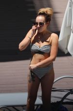 STEPHANIE DAVIS in Bikini on Vacation in Tenerife 06/10/2017