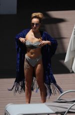 STEPHANIE DAVIS in Bikini on Vacation in Tenerife 06/10/2017