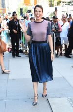 SUTTON FOSTER Arrives at AOL Studio in New York 06/27/2017