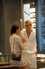 TAHNEE ATKINSON and Jordan Barrett Out Shopping in Milan 06/17/2017