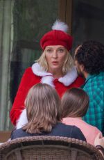 UMA THURMAN on the Set of