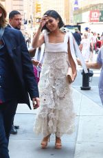 VANESSA HUDGENS Arrives at H&M Store in Times Square in New York 06/21/2017