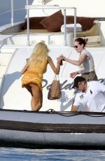 VICTORIA SILVSTEDT in Bikini at a Yacht in St. Tropez 06/18/2017