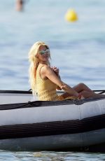 VICTORIA SILVSTEDT in Bikini at a Yacht in St. Tropez 06/18/2017