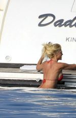 VICTORIA SILVSTEDT in Bikini at a Yacht in St. Tropez 06/18/2017