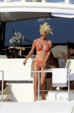 VICTORIA SILVSTEDT in Bikini at a Yacht in St. Tropez 06/18/2017