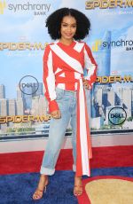 YARA SHAHIDI at Spiderman: Homecoming Premiere in Los Angeles 06/28/2017