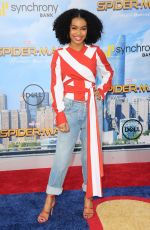 YARA SHAHIDI at Spiderman: Homecoming Premiere in Los Angeles 06/28/2017