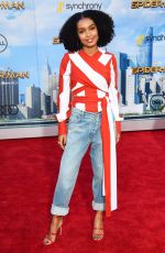 YARA SHAHIDI at Spiderman: Homecoming Premiere in Los Angeles 06/28/2017