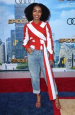YARA SHAHIDI at Spiderman: Homecoming Premiere in Los Angeles 06/28/2017