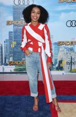 YARA SHAHIDI at Spiderman: Homecoming Premiere in Los Angeles 06/28/2017