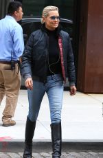 YOLANDA HADID Out and About in New York 06/05/2017