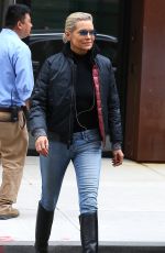 YOLANDA HADID Out and About in New York 06/05/2017
