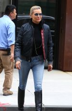 YOLANDA HADID Out and About in New York 06/05/2017