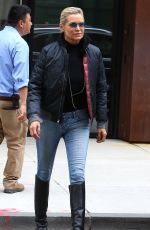 YOLANDA HADID Out and About in New York 06/05/2017