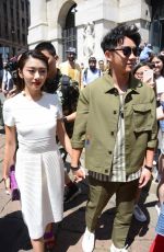 YVONNE CHING at Salvatore Ferragamo Fashion Show at Milan Men