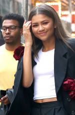 ZENDAYA COLEMAN Leaves Good Morning America in New York 06/20/2017