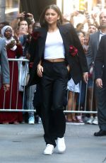 ZENDAYA COLEMAN Leaves Good Morning America in New York 06/20/2017