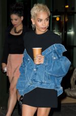 ZOE KRAVITZ Leaves Her Hotel in New York 06/09/2017