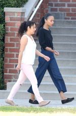 ZOE SALDANA Out and About in Los Angeles 06/02/2017