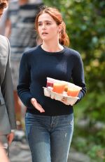ZOEY DEUTCH on the Set of Set It Up in New York 06/15/2017