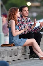 ZOEY DEUTCH on the Set of Set It Up in New York 06/15/2017