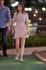 ZOEY DEUTCH Play Mini Golf on the Set of Set It Up in New York 06/15/2017