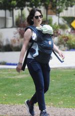 ZOOEY DESCHANEL Out with Her Baby in Los Angeles 06/03/2017