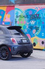 ABIGAIL RATCHFORD and GEMMA LEE FARRELL Filming at Wynwood Walls in Los Angeles 07/16/2017