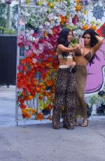 ABIGAIL RATCHFORD and GEMMA LEE FARRELL Filming at Wynwood Walls in Los Angeles 07/16/2017