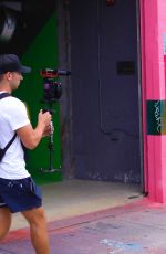 ABIGAIL RATCHFORD and GEMMA LEE FARRELL Filming at Wynwood Walls in Los Angeles 07/16/2017
