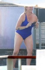 ALANIS MORISSETTE in Swimsuit at a Beach in Malibu 07/09/2017