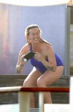 ALANIS MORISSETTE in Swimsuit at a Beach in Malibu 07/09/2017