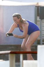 ALANIS MORISSETTE in Swimsuit at a Beach in Malibu 07/09/2017